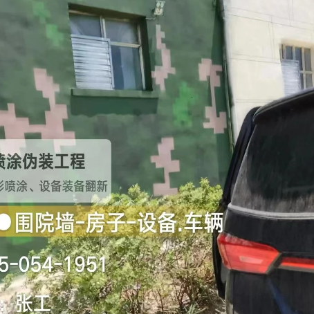 通化数码迷彩漆施工
